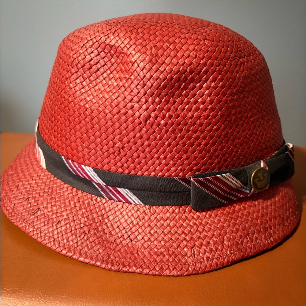 Women’s Goorin Bros Red and Black Straw Hat